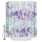 Colorful Umbrella geometric shower curtain - LeobonZone
