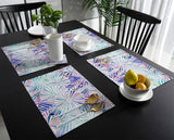 Colorful Geometric Umbrella Personalized Table Placemats - LeobonZone