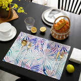 Colorful Geometric Umbrella Personalized Table Placemats - LeobonZone