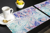 Colorful Geometric Umbrella Personalized Table Placemats - LeobonZone