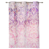 Pink Geometric Umbrella Blackout Window Curtains - LeobonZone