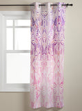 Pink Geometric Umbrella Blackout Window Curtains - LeobonZone