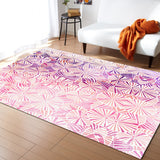 Pink Geometric Umbrella Right Angle Felt Rugs