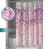 Pink Umbrella geometric shower curtain - LeobonZone