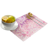 Pink Geometric Umbrella Personalized Table Placemats