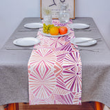 Pink Geometric Umbrella Table Runner Place Mats - LeobonZone