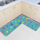 Lovely Feet Circular Angle Felt Carpets Two piece set - LeobonZone