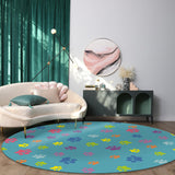 Lovely Feet Circular Felt Rugs - LeobonZone