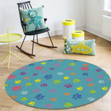 Lovely Feet Circular Felt Rugs - LeobonZone