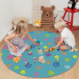 Lovely Feet Circular Felt Rugs - LeobonZone