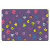Purple Lovely Feet Leather Mat Soft Non-Slip Waterproof  Doormat - LeobonZone