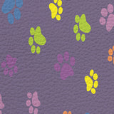 Purple Lovely Feet Leather Mat Soft Non-Slip Waterproof  Doormat - LeobonZone