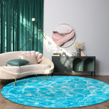 water ripple Circular Felt Rugs - LeobonZone
