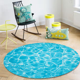 water ripple Circular Felt Rugs - LeobonZone