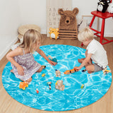 water ripple Circular Felt Rugs - LeobonZone