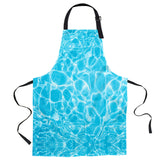 water ripple Personalized Canvas Apron - LeobonZone