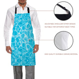 water ripple Personalized Canvas Apron - LeobonZone