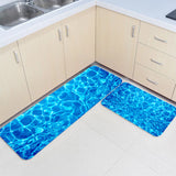 Water Ripple Circular Angle Felt Carpets Two piece set - LeobonZone