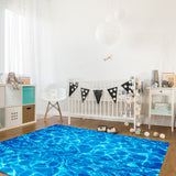 Water Ripple Right Angle Felt Rugs - LeobonZone