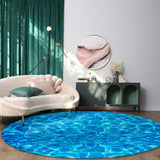 Water Ripple Circular Felt Rugs