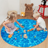 Water Ripple Circular Felt Rugs - LeobonZone