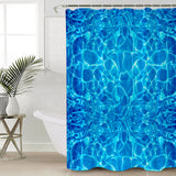 Water Ripple Waterproof Durable Shower Curtain - LeobonZone
