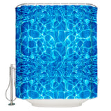 Water Ripple Waterproof Durable Shower Curtain - LeobonZone