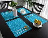 Water Ripple Personalized Table Placemats - LeobonZone