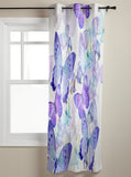 Hand Painted Butterfly Grommet window curtains - LeobonZone