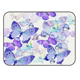 Hand painted Butterfly Sponge Rillet Rubber Rugs - LeobonZone