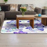 Hand painted Butterfly Sponge Rillet Rubber Rugs - LeobonZone