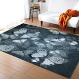 Hand painted Butterfly Right Angle Felt Rugs