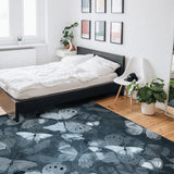 Hand painted Butterfly Right Angle Felt Rugs - LeobonZone