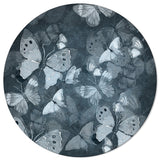Hand painted Butterfly Circular Felt Rugs - LeobonZone