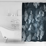 Hand painted Butterfly Waterproof Durable Shower Curtain - LeobonZone
