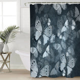 Hand painted Butterfly Waterproof Durable Shower Curtain - LeobonZone