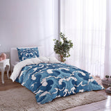 Japanese water wave comforter sets pillowcase - LeobonZone