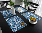 Japanese water wave Personalized Table Placemats - LeobonZone