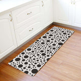 White dots Leather Doormat - LeobonZone