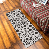 White dots Leather Doormat - LeobonZone