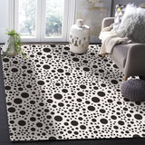 White dots Right Angle Felt Rugs - LeobonZone