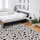 White dots Right Angle Felt Rugs - LeobonZone
