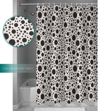 White dots Waterproof Durable Shower Curtain - LeobonZone