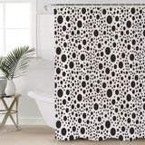 White dots Waterproof Durable Shower Curtain - LeobonZone