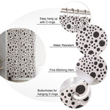 White dots Waterproof Durable Shower Curtain - LeobonZone