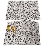 White dots Personalized Table Placemats - LeobonZone