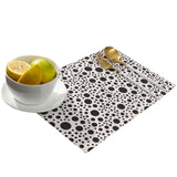 White dots Personalized Table Placemats - LeobonZone