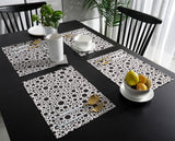 White dots Personalized Table Placemats - LeobonZone