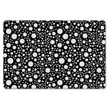 Black dots Leather Doormat - LeobonZone