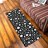 Black dots Leather Doormat - LeobonZone